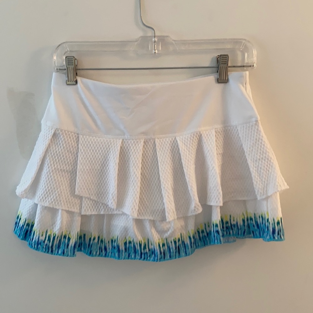 Size S White/Blue Tennis Skirt